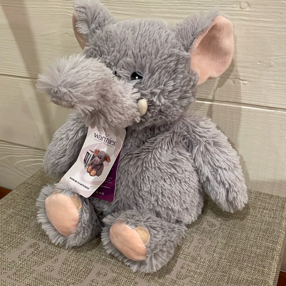 Warmies Gray Elephant Stuffed Animal
